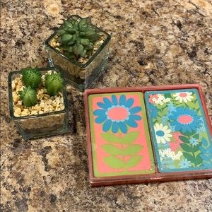 Vintage✌️ Hallmark playing cards 🌸FLOWER POWER 🌼